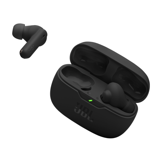 JBL Vibe Beam 2 - Black - True Wireless Noise Cancelling Earbuds - Detailshot 2 image number null